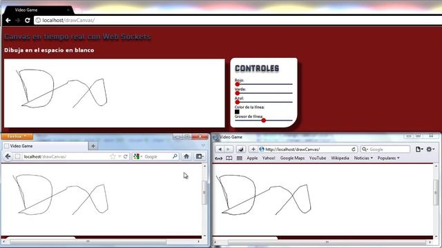 Canvas en tiempo Real con websockets. смотреть онлайн