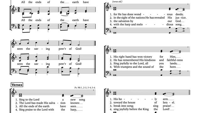 Psalm 98 • (Infant Holy) All the ends of the earth have seen the saving power of God • CANTOR ed. смотреть онлайн