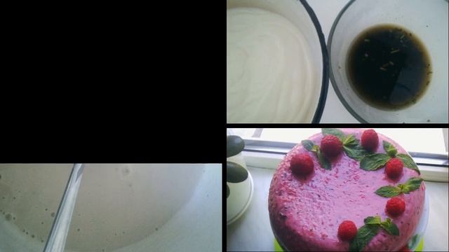 Raspberry Mint Cake???. Малиново-мятный торт. Мой рецепт? смотреть онлайн