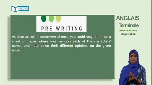 Anglais Terminale : How to write a conversation. смотреть онлайн