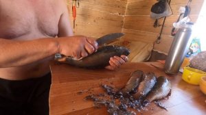 Чистим Хариуса к ПРОЖАРКИ