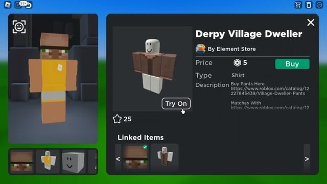 How To Make Derpy Villager Minecraft Avatar in Roblox | Noob Roblox Minecraft Outfit Villager! смотреть онлайн