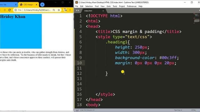 CSS Bangla Tutorial Part 10 ।। Margin & Padding in CSS ।। Web design full course ।। смотреть онлайн