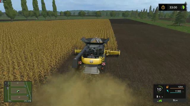Farming Simulator 17 ➣ Сложный режим • Sosnovka. Часть 78. Сбор урожая Кукурузы на New Holland смотреть онлайн