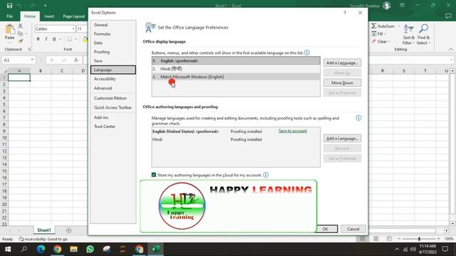 How To Change Display And Editing Language In Excel смотреть онлайн