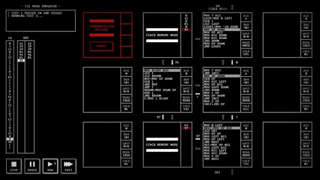 [TIS-100] T31 node emulator(NEXUS 23.727.9) [CYCLES：520 NODES：4 INSTR：49] смотреть онлайн