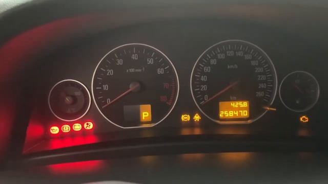 Вектра ц 3,2 проблема с запуском