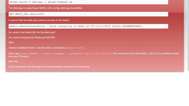 How to connect to a Redis container using Docker Compose? смотреть онлайн