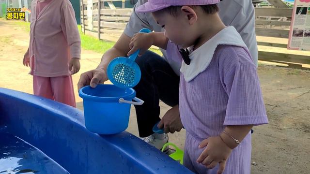 [SUB] 아기 일상 Vlog 이제 막 말 시작하는 아기의 동물과 힐링하며 노는 영상 힐링영상
