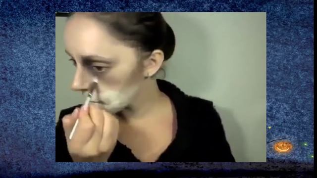 Раскрашиваем лицо на Хэллоуин. Зубастый оскал смотреть онлайн