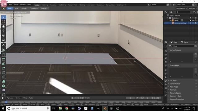 Blender 2.8 Camera mapping (projection) tutorial (how to make photo 3d) смотреть онлайн