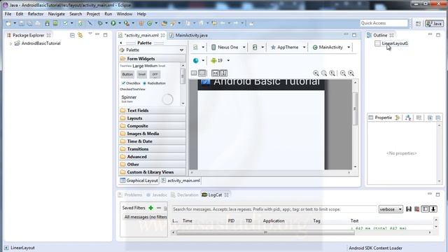 Create Android Aplication with Java, EN 6, Android Layout смотреть онлайн