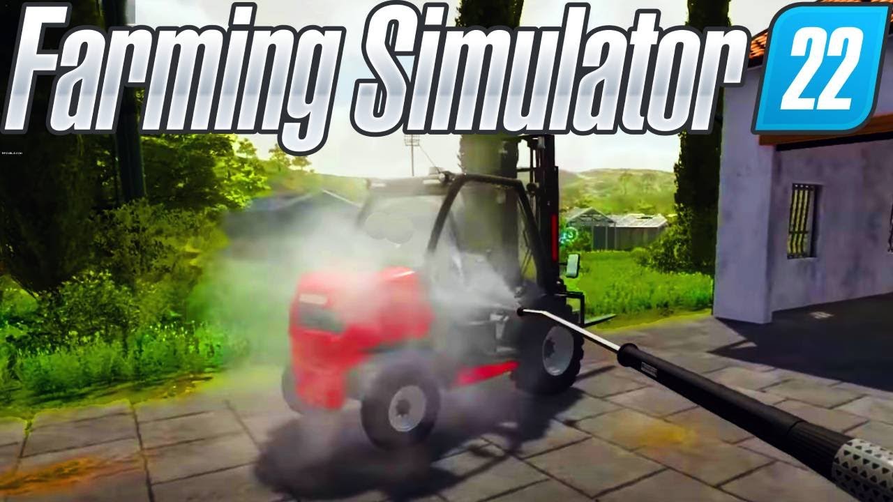 КУПИЛИ КЕРХЕР! Помоем ваш трактор за копейки. Farming simulator 22 #21. КООП. смотреть онлайн