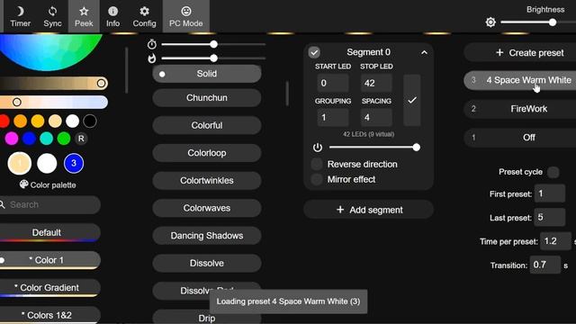 WLED Creating presets and timers смотреть онлайн