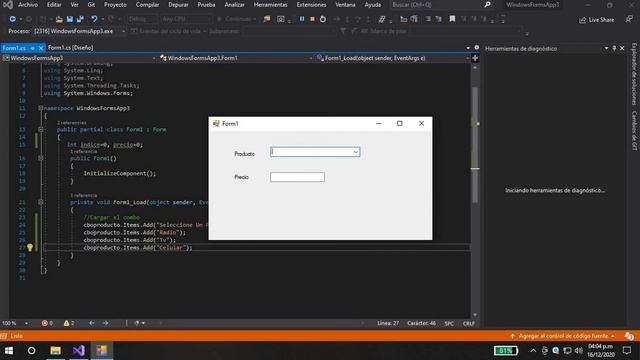Seleccionar Un producto dentro de un combobox y que automaticamente se cargue el precio en un Texbo смотреть онлайн