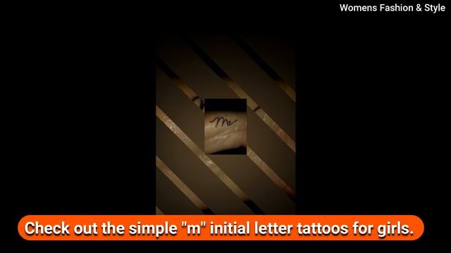 M Letter Tattoos For Girls | M Letter Tattoo Design Ideas For Girls | Women's Tattoos! смотреть онлайн