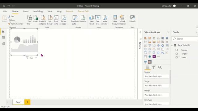 Power BI Custom Visual - Force Directed Graph смотреть онлайн
