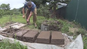 Делаю кирпич из самана