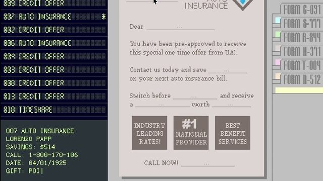 Unsolicited (A Papers, Please-esque Spam Mail Game) смотреть онлайн