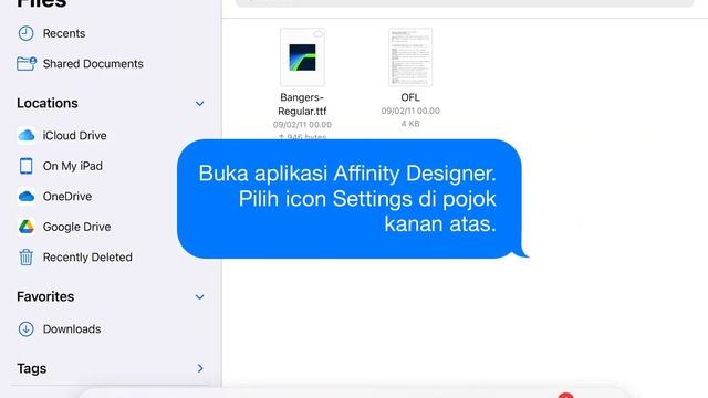 Cara Menambahkan Fonts Pada Affinity Designer for iPad - Affinity Designer Tutorial смотреть онлайн