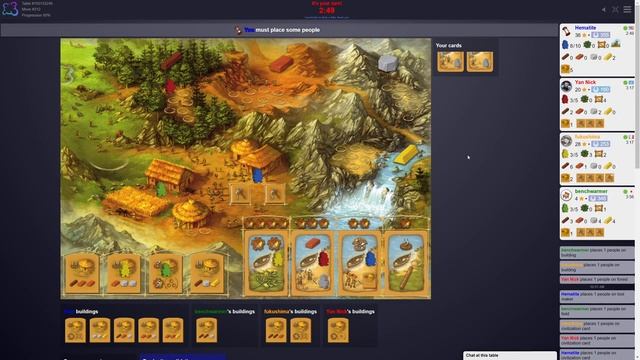 Stone Age Gameplay on BGA - Starvation Strategy смотреть онлайн