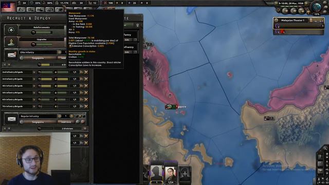 HOI4 Malaysia Guide to form United Indonesia - part 3 - Hearts of Iron 4 смотреть онлайн