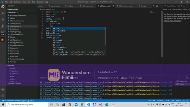 Make your own clicker game in under 5 Minutes using Python! смотреть онлайн
