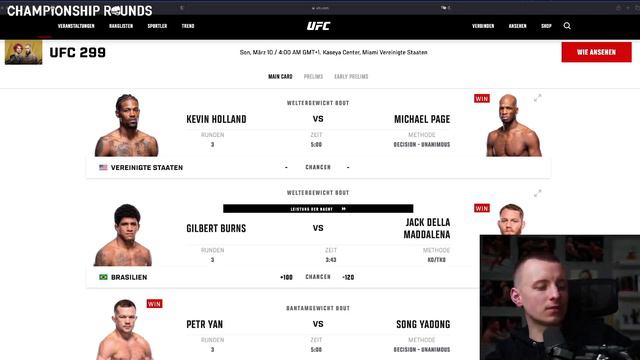 UFC 299 - Sean O'Malley dominiert Chito Vera | Dustin Poirier | Jack Della Maddalena stoppt Burns смотреть онлайн