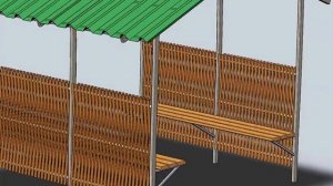 садовая беседка из металла своими руками чертежи