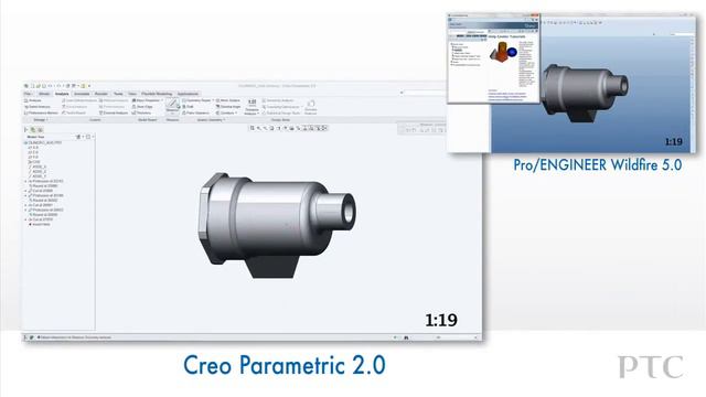 Compare User Experience in Creo Parametric and Pro/ENGINEER смотреть онлайн