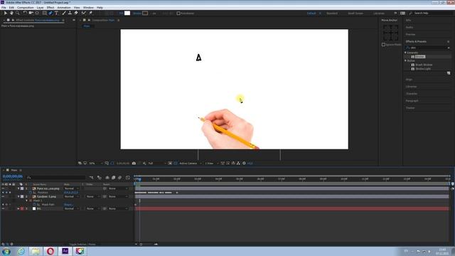 Техника Doodle video (рисующая рука) в After Effects смотреть онлайн