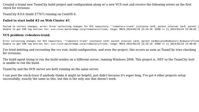 DevOps & SysAdmins: Teamcity, Error collecting changes смотреть онлайн