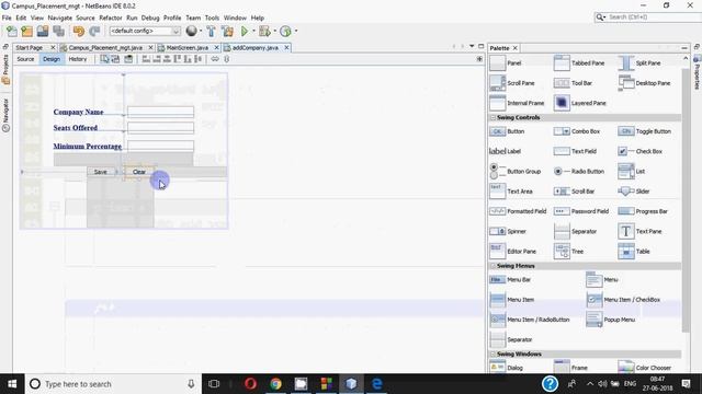 Campus Placement Management Project - Coding Part 1, Java Swings and JDBC with Mysql смотреть онлайн