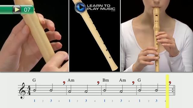 Ex007 How to Play Recorder for Kids - Recorder Lessons for Kids Book 1 смотреть онлайн