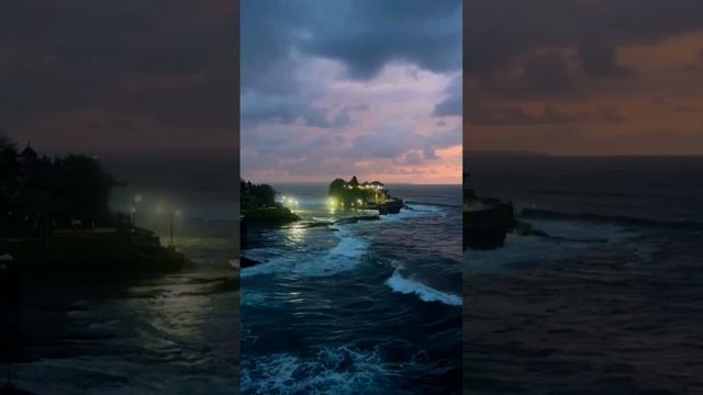 Храм Пура Танах Лот на закате. Остров #Бали #Индонезия смотреть онлайн