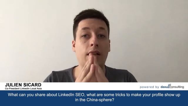 Daxue Talks 85: Taking advantage of SEO on LinkedIn in China смотреть онлайн