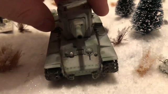 WW2 Tank Talk : 1/72 scale tank KV-2 WW2 Russian Front on Snow Diorama Gaming Terrain ❄️ смотреть онлайн