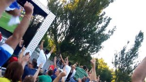 Футбол. Россия - Испания (серия пенальти) фанзона г. Симферополь. Парк им. Гагарина