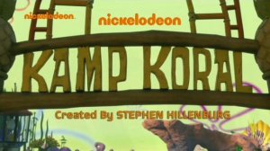Лагерь корал детство Губки Боба титульные карты 11 серии