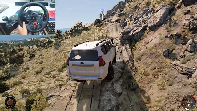 BeamNG Drive - Toyota Land Cruiser Prado - OFF ROAD | Logitech G29+Shifter 4K Gameplay