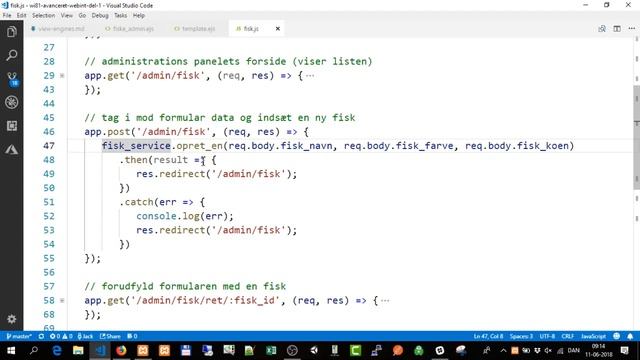 NODE WI 81 - Avanceret Webint del 1, view engines - admin routes og deres funktioner смотреть онлайн