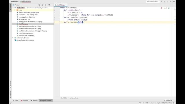 Implémentation hashtable / dictionnaire en Python смотреть онлайн