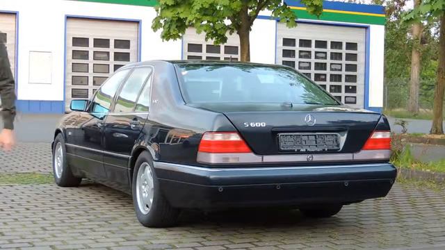 Mercedes Benz W140 S600 V12 Мощный выхлоп Sound, Exhaust!!