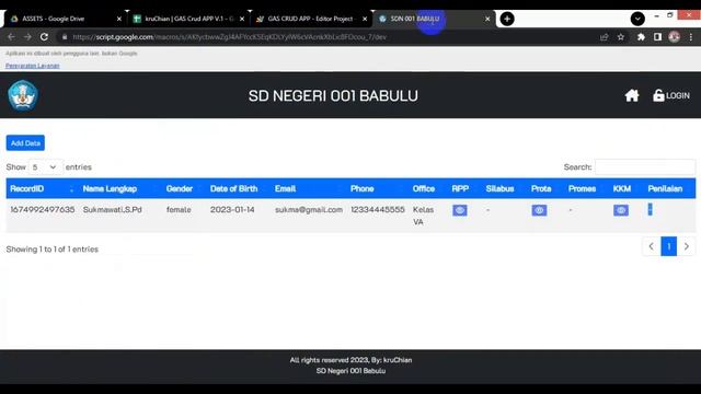 WEB APP Google Sheets | CRUD GAS смотреть онлайн
