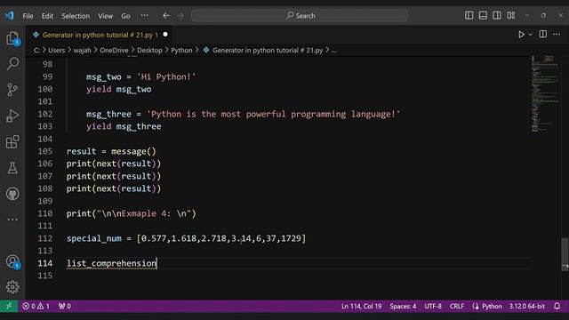 🚀 Unlock the Power of Python Generators with Sadiq Ali! 🐍 Python Tutorial # 21 смотреть онлайн