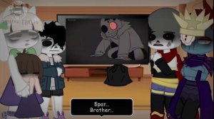 Horrortale react to... реакция хоррортейла на..rus/eng.