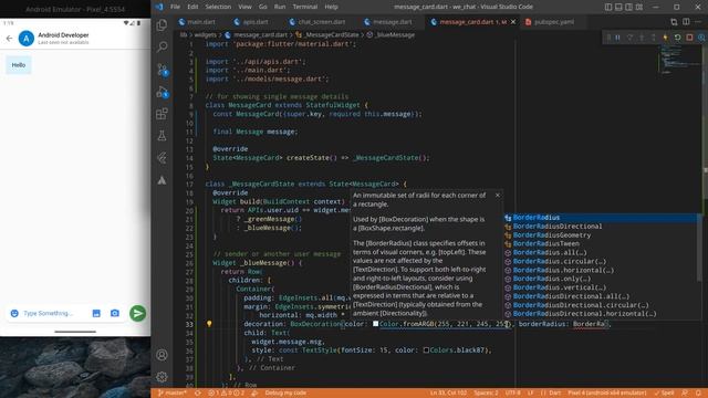 36.Chat Message UI Design Using Container Widget | Chat App In Flutter смотреть онлайн