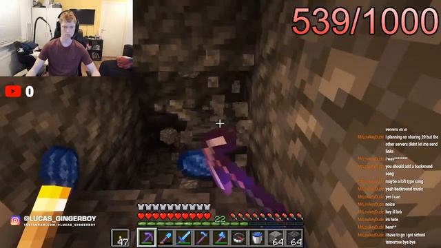 Gingerboy The Minecraft ( Java ) Noob ep 58 chill stream Mining for diamonds? смотреть онлайн