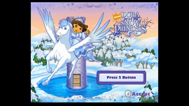 Dora the Explorer: Dora Saves the Snow Princess Title Screen (PS2, PS3, Wii) смотреть онлайн