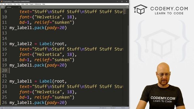How To Position Label Text The Right Way - Python Tkinter GUI Tutorial #133 смотреть онлайн